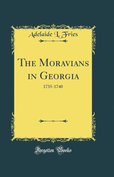 The Moravians in Georgia Cover